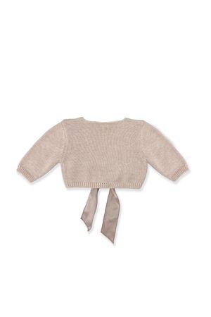 Cardigan in cotone beige LA STUPENDERIA KIDS | SJSC72110S06.